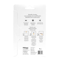Fellowes Powershred Performance Paper Shredder Lubricant Sheets with Paper Shredder Oil Lubricant for Cross-Cut and Micro-Cut Paper Shredders, 6 x 8.50 x 0.031 Inch, 10-Pack