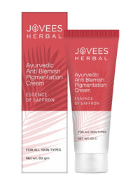 Jovees Herbal Anti Blemish Pigmentation Cream with the Essence of Saffron | Reduces Dark Spots, Pigmentation & Blemish | For All Skin Types | 60gm