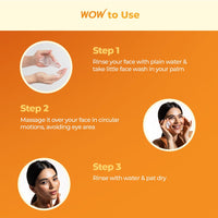 WOW Skin Science Brightening Vitamin C & Niacinamide Face Wash | For Brighter Glow | Paraben & Sulphates Free | Face Wash for Women & Men | 100 ml