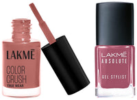 Lakmé Absolute Gel Stylist Vintage Romance & True Wear Color Crush Nail Polish, Long Lasting & Vibrant Nail Paint Finish, 82, 6Ml