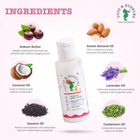 Tots & Bubbles Calming Baby Body Lotion – A Nourishing Moisturizer with Kokum Butter & Sweet Almond Oil - 50ml | Contains Coconut & Cardamom Oil with Konjac Root Extracts | Helps in Skin Nourishment | No Artificial Fragrance