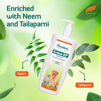 Himalaya Erina EP Shampoo for Dogs and Cats| Anti-Tick and Flea Formula with Natural Ingredients for Healthy Skin and Coat | 450 ml