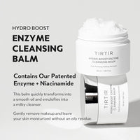 TIRTIR Hydro Boost Enzyme Cleansing Balm | Deep Cleansing Makeup Remover with Papaya & Pineapple Enzymes | Moisturizing, Exfoliating Balm for Dry, Sensitive & Oily Skin_120 ml