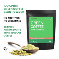 Carbamide Forte Green Coffee Beans Powder for Weight Loss with High CGA & Low Caffeine - 200g Veg Powder