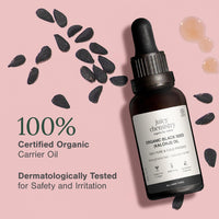 Juicy Chemistry Certified Organic Blackseed Kalonji Oil, 30 ml | 100% Pure, Cold-pressed Oil for Healthy Scalp, Dry Hair, and Hair Loss | Helps Promote Hair Growth and Healthy Hair