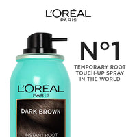 L’Oréal Paris Instant Root Concealer Spray, Ideal For Touching Up Grey Root Regrowth, Magic Retouch, 2 Dark Brown, 75Ml (Pack Of 2)