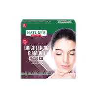 NATURES ESSENCE Brightening Diamond Facial Kit With Free Facewash, 60G + 50Ml