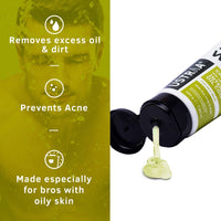 Ustraa Face Wash - Oily skin - 200g - Specially formulated for Oily Skin | With Key lime & Basil extract | Remove excess Oil & Dirt | Sulphate and Paraben Free