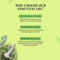 Just Herbs Eucalyptus Undiluted Steam Distilled 100% Natural Essential Oil for Hair Growth | Steam Inhalation | Aromatherapy and Skincare 10ml