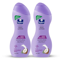 Parachute Advansed Deep Nourish Body Lotion for Women & Men, Dry Skin, 250ml (Pack of 2) | Pure Coconut Milk, 100% Natural, 72h Moisturisation