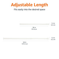 Basics Tension Curtain Rod, 36-54