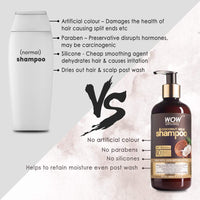 WOW Skin Science Coconut Milk Shampoo For Hair Fall/Strength/Damage/Thinning - 300ml