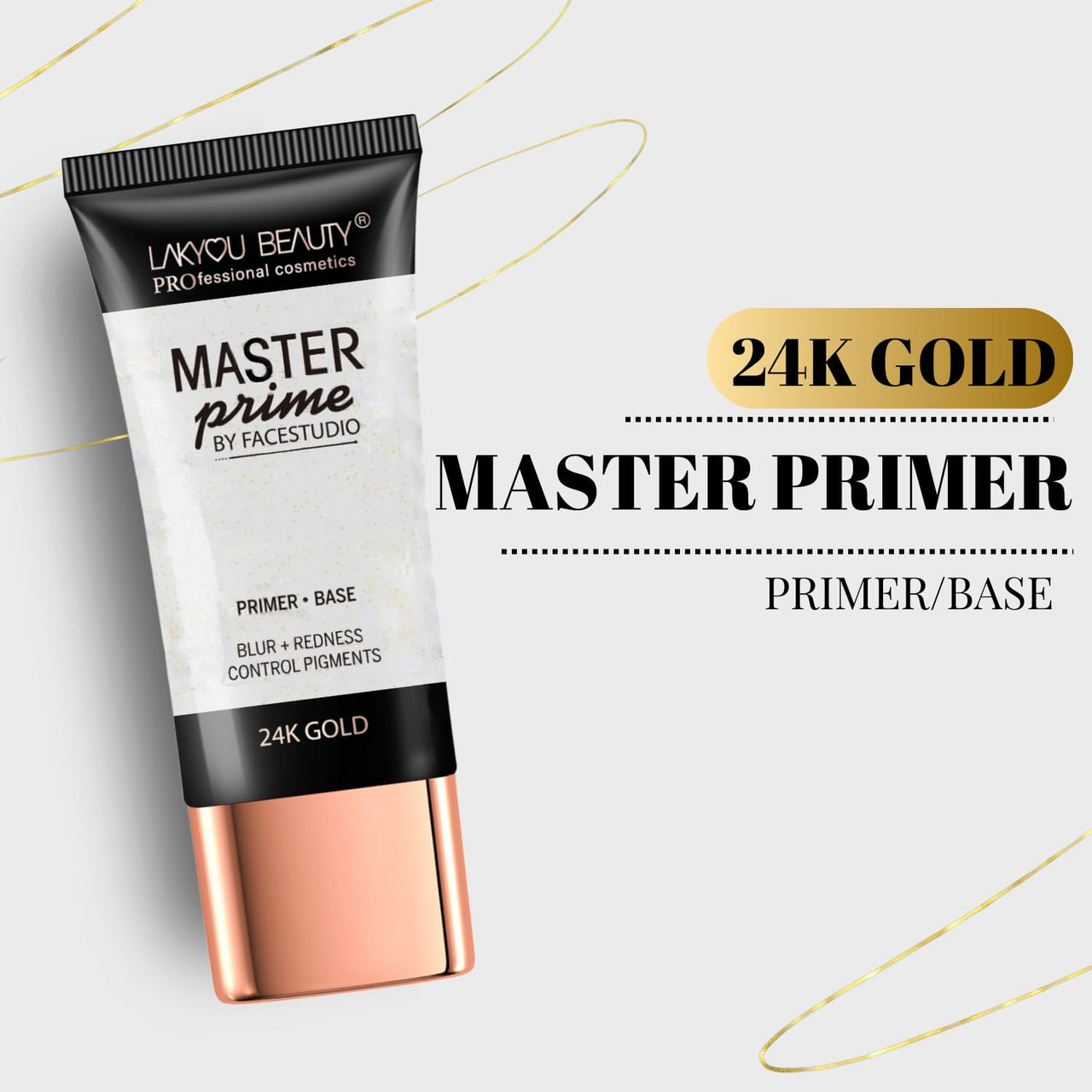 Lakyou Beauty 24K Gold Master Primer Oil Free Formula Lightweight 30ml