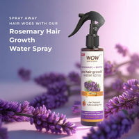 WOW Skin Science Rosemary + Biotin Pro Hair Growth Water Spray | Thicker & Fuller Hair | Rosemary Water For Hair Growth | No Parabens, Sulphates or Silicones | 200 ml