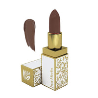 Just Herbs Natural & Organic Herb Enriched Ayurvedic Creamy Matte Lipstick For Dry & Chapped Lips- Paraben & Chemical Free Lipstick (Medium Nude Brown, Shade no. 12)