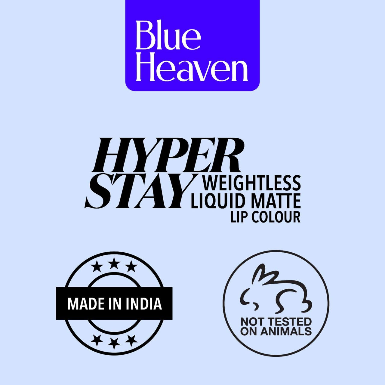 Blue Heaven Hyperstay Liquid Matte Lip Colour Blush Red (Pack of 2)