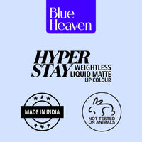 Blue Heaven Hyperstay Liquid Matte Lip Colour Blush Red (Pack of 2)