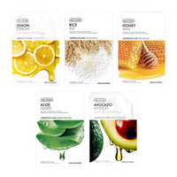 The Face Shop Real Nature Glowing Bride Masksheet Combo (Pack of 5) | Face Mask For Instant Glowing Skin | Korean Face Mask