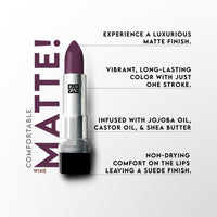 STARSTRUCK BY SUNNY LEONE Matte Lipstick- Wine 4.2 gm| Lipsticks for Women | Long Lasting Lipstick for Women | Makeup Lipsticks | Waterproof Lipstick | Smudge Proof Lipsticks