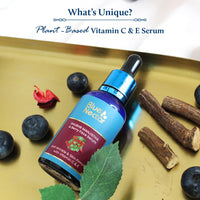 Blue Nectar Manjistha Vitamin C Face Serum for Anti Wrinkle Skin Firming Advanced Anti Aging Formula with Power of Vit C & E (13 Herbs, 30ml)