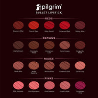 Pilgrim Matte Bullet Lipstick Intense Colour Transferproof & Smudgeproof Maroon Affair-23