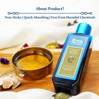 Blue Nectar Body Oil for Women & Men |Bath & Body Massage Oil with Ashwagandha & Natural Jasmine Oil | Plant Based Aromatherapy (8 Herbs, 200 ml)