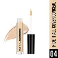 Hilary Rhoda Hide It All Cover Conceal | Conceals Masks, Scars & Dark Circles | High Coverage Concealer | With Shea Butter | Matte Finish | Cruelty-Free & Vegan (Natural - Shade 4, 3.7ml)