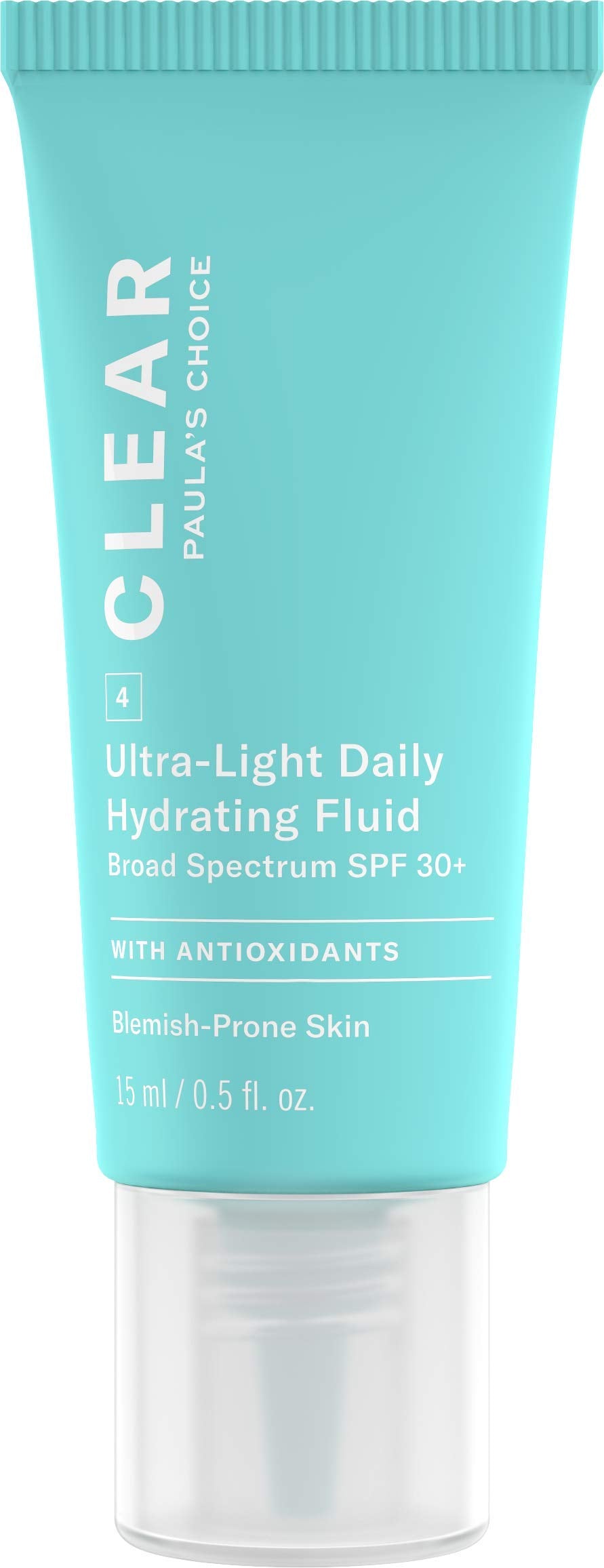 Paula's Choice Clear Ultra-Light Hydrating Oil Free Moisturizer Spf 30, Uva & Uvb Protection, Pore Minimizer Sunscreen For Face, 15 Ml (Travel Size) Combination