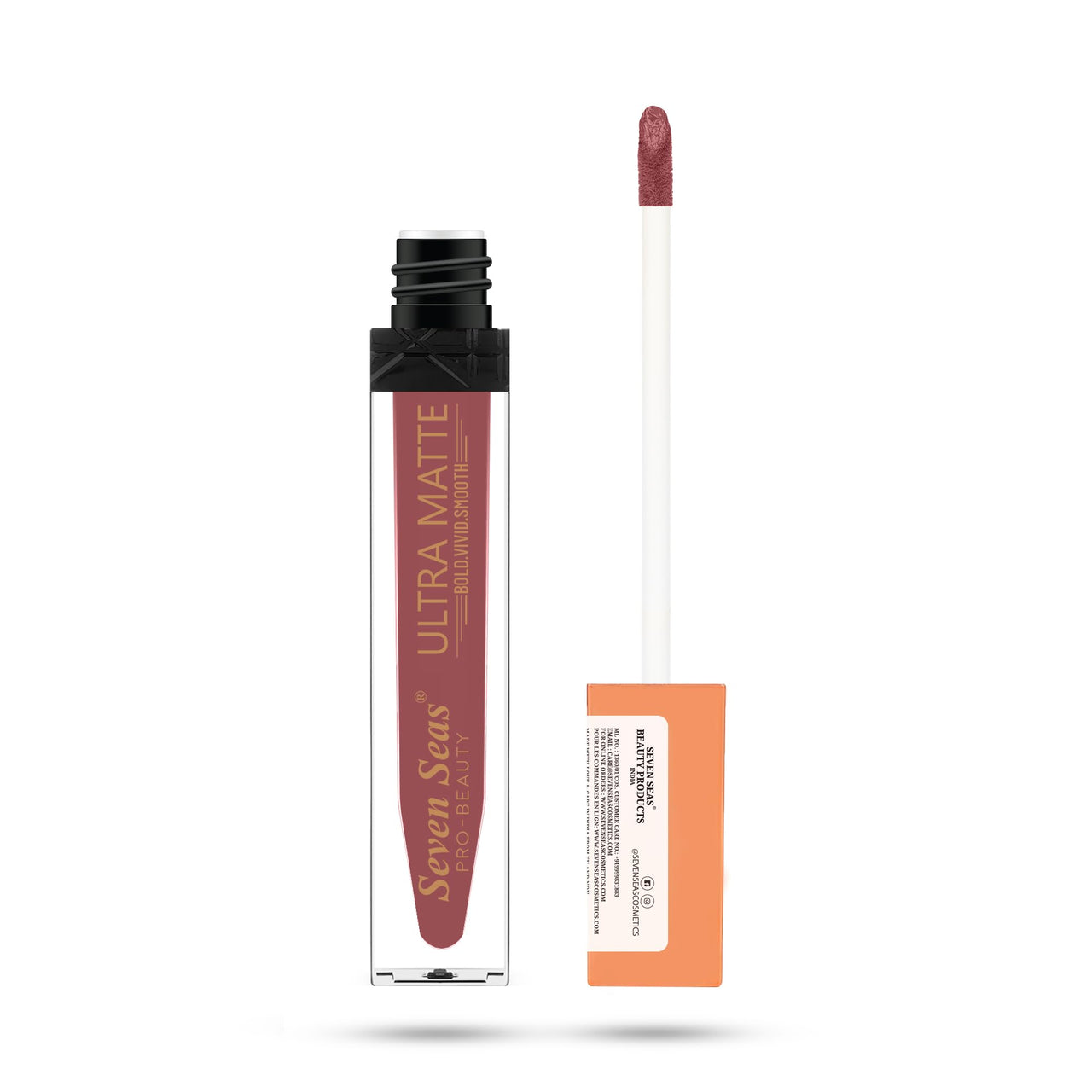 Seven Seas Ultra Matte Liquid Lipstick Trendy Nude Shade (Contessa)