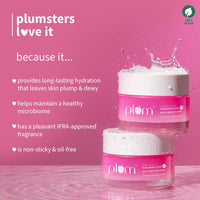 Plum Bulgarian Rose & 1% Hyaluronic Acid Dew-It-Light Gel Cream | Multi-Layer Hydration | Retains Moisture | Light, Oil-Free, Non-Greasy | Face Moisturizer for Women & Men | All Skin Types | 50g