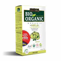 INDUS VALLEY 100% Bio Organic Amla Powder | Indian Gooseberry Powder | Phyllanthus emblica | Natural and Fresh For Healthy Hair - (200gm+50gm)