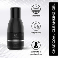 The Man Company Activated Charcoal Tan Removal Cleansing Gel for Oil Control & Glowing Skin | Black Pepper & Bergamot | 100ml