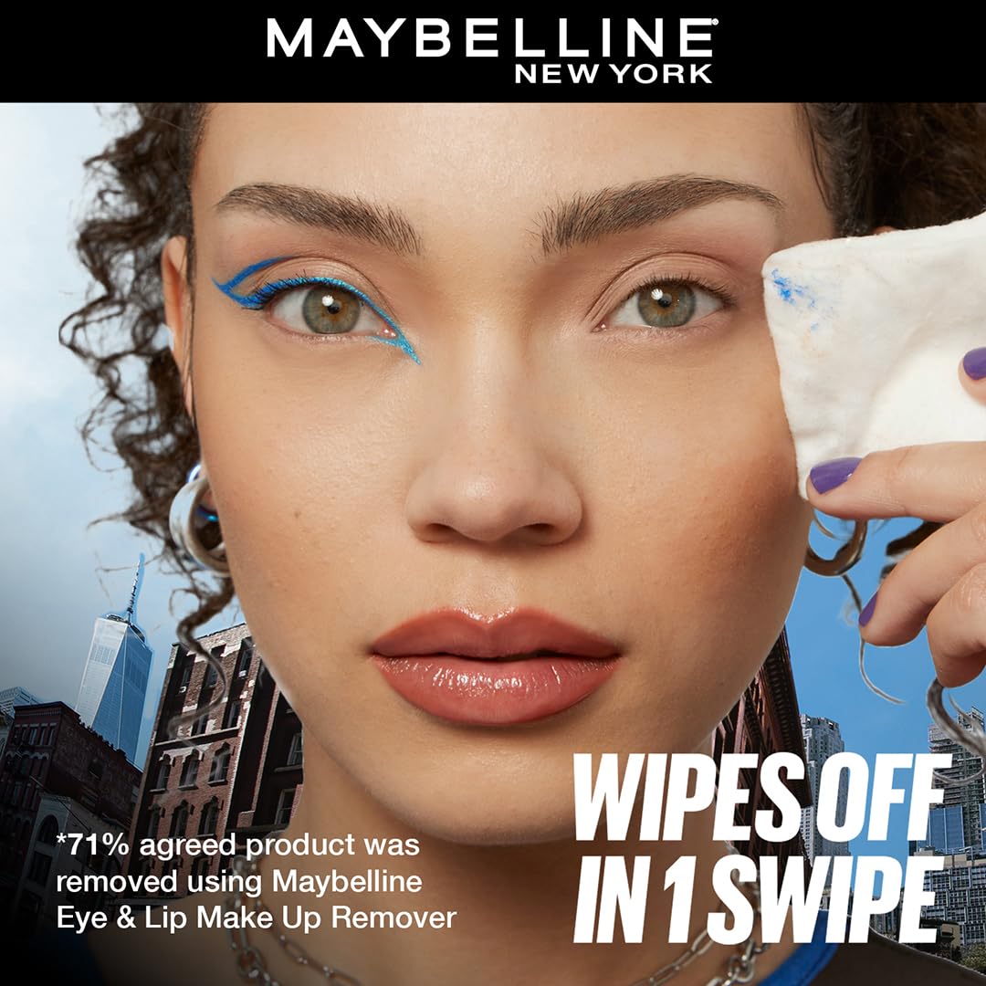 Maybelline New York Tattoo Play Blue Liquid Eyeliner - Switch, Upto 48 Hours Bold Color, Water-proof Eyeliner & Smudge-proof. Maybelline High-impact Color Liner, Vegan Formula | 2.1ml