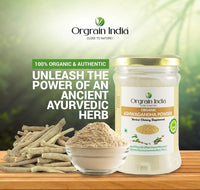 Orgrain India Organic Ashwagandha Root Powder 100g