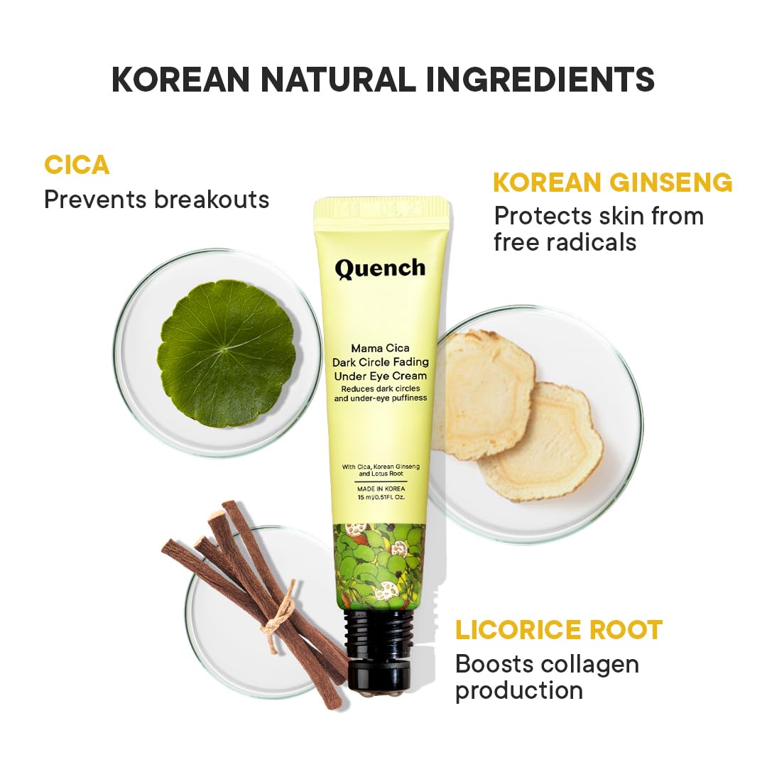 SUGAR Cosmetics X Quench Eye Combo | Includes Eyecream & Kajal | Eyecare Kit | Pack of 2