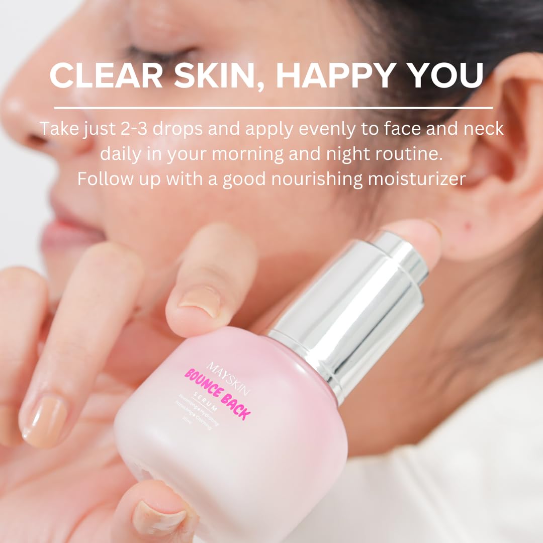 Mayskin Bounce Back Antioxidant Serum | 16 Antioxidants - 4% Niacinamide + 4 Berry Extracts | Fades Pigmentation, Acne Marks & Sun Damage | Brightens, Calms & Repairs Skin | Lightweight Milky Texture | Doubles as Makeup Primer | Suitable for All Skin Type