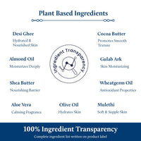 Blue Nectar Baby Lotion with Nourishing Organic Ghee, Body Butters and Ayurvedic Baby Oils Baby skincare | Infant Body lotion | Gentle moisturizer for Kids (12 Herbs, 200ml)