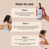 Fix My Curls 3-in-1 Deep Conditioner for Intense Moisture| Curl Enhancer & Activator| Hair Repair With Mango Butter & Honey| Silicone-Free, Sulphate-Free, Suitable for All Hair Types (100ml)