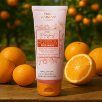 PURE AATMAN Combo pack of 2 | Vitamin C | Face wash | Kumkumadi tailam | Brightening, Oil, Toned Glow Enriched with Saffron & Sandalwood, 100% Chemical Free |