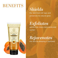 Khadi Natural Papaya Face Wash for Glowing & Healthy Skin | Herbal Face Wash | Face Wash for Reducing Dark Spots & Blemishes | SLS & Paraben Free | All Skin Types | 100 ml