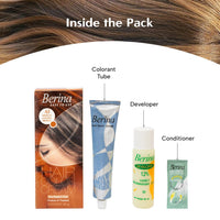 Berina Professional | Permanent Hair Color Cream | 60gm | A05 Medium Golden Brown | Long Lasting Color