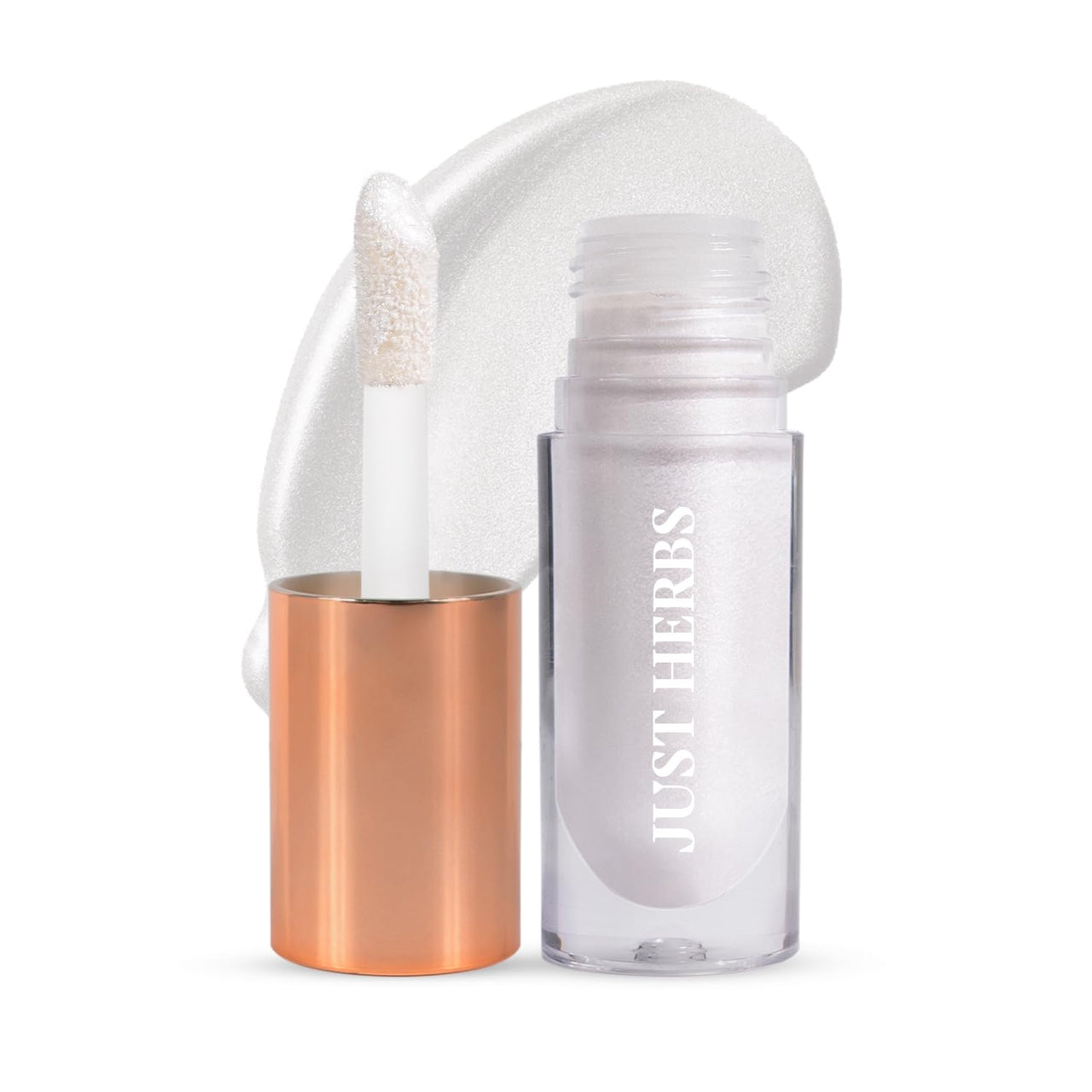 Just Herbs Glaze Silver Nectar Ultra Radiance | Ultra Shimmery Shine | Long Stay | Mess Free | Dewy Finish with Shea Butter and Aloe Vera Liquid Highlighter | All Skin Types | For Women 6g