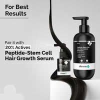 The Derma Co. Peptide- Stem Cell Hair Fall Control Shampoo | Paraben & Sulphate Free | Shampoo for Women & Men | Reduces hair fall and breakage | Improves Scalp health - 200 ml