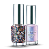 Lakmé Color Crush Nail Art T2, Multicolor, 6 Ml,Shimmery Finish
