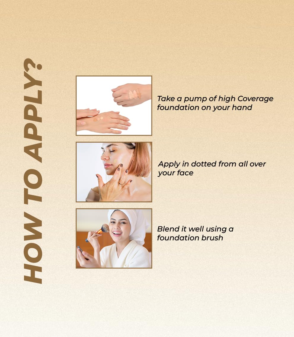 Lakyou Beauty High Coverage Foundation | Lightweight Waterproof Base Makeup | Weightless Matte Effect | Long-Lasting Silky Smooth Finish | 60ml (02(Soft Ivory), 60ml)