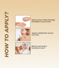 Lakyou Beauty High Coverage Foundation | Lightweight Waterproof Base Makeup | Weightless Matte Effect | Long-Lasting Silky Smooth Finish | 60ml (02(Soft Ivory), 60ml)