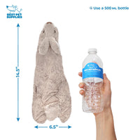 Best Pet Supplies 2-in-1 Stuffless Squeaky Dog Toys with Soft, Durable Fabric for Small, Medium, and Large Pets, No Stuffing for Indoor Play, Holds a Plastic Bottle - Hare, Pig, Medium