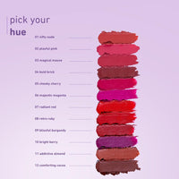 Plum Velvet Haze Matte Lipstick with SPF 30 | Powder Matte Finish | Highly Pigmented | With Ceramides | 12 Comforting Cocoa