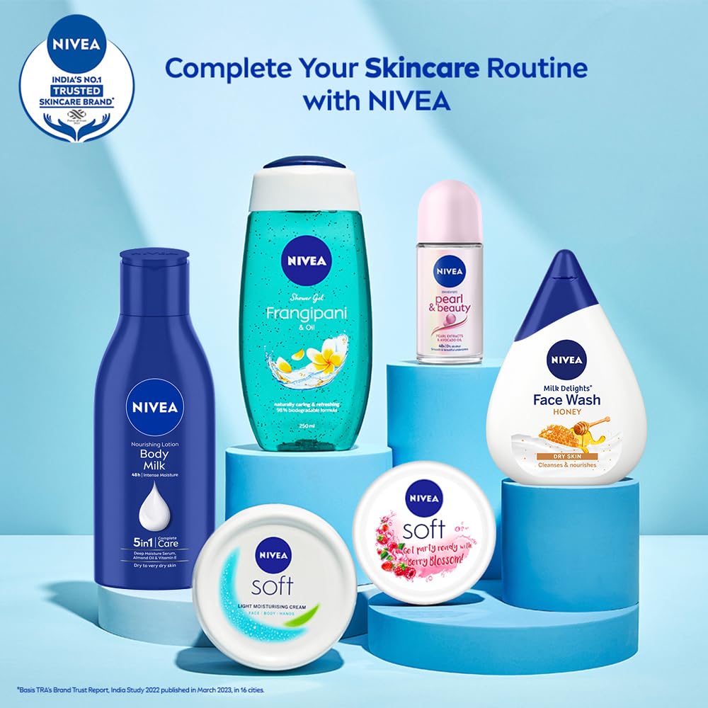 NIVEA Milk Delights Face Wash Moisturizing Honey For Dry Skin 100ml, 100 ml