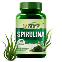 Himalayan Organics Spirulina 2000mg Per Serving - 120 Veg Capsules